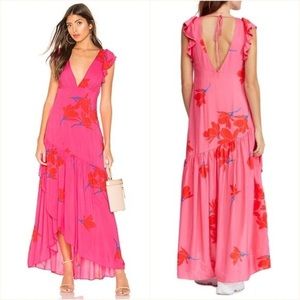 NWT! Free People “She’s a Waterfall” Maxi Dress
